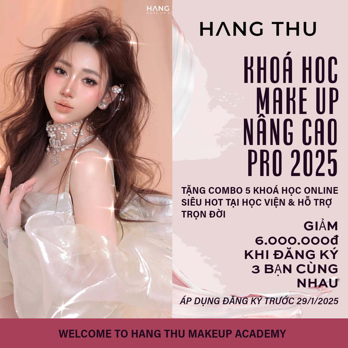 KHÓA HỌC MAKE UP NÂNG CAO PRO HÀ NỘI 2025